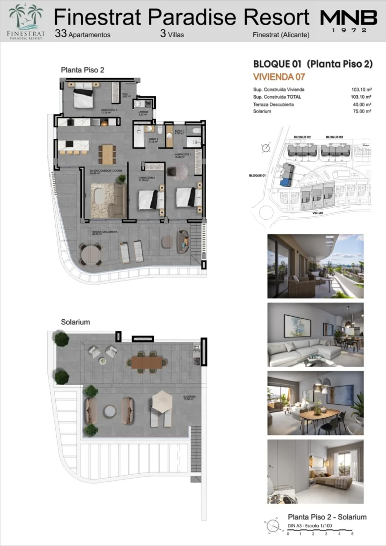 BLOQUE 1 - PLANTA PISO 2 - VIVIENDA 07 (1.100)